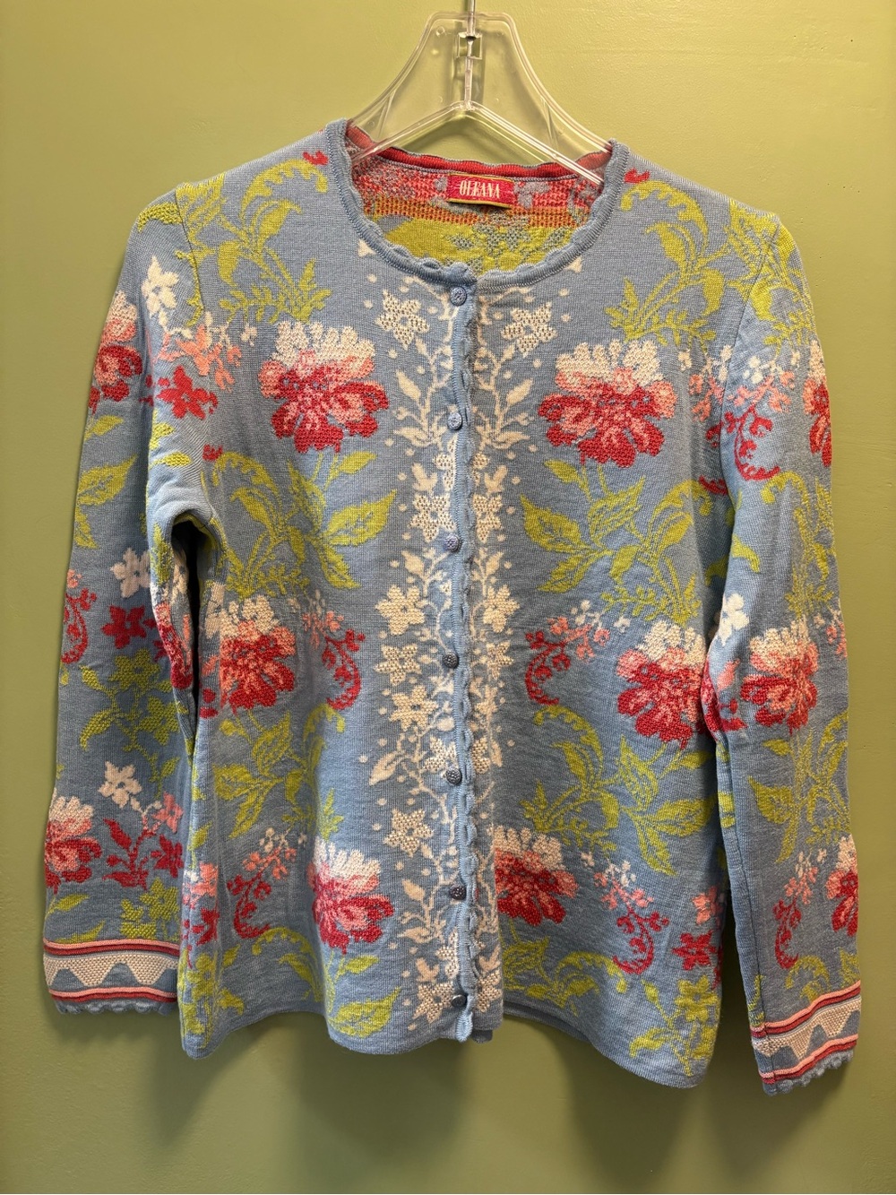 Oleana Silk Wool Sweater Beautiful Like New - Picture 2 of 8